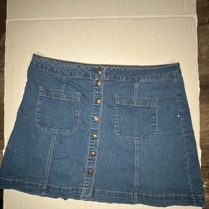 Forever 21 Blue Denim Mini Skirt
